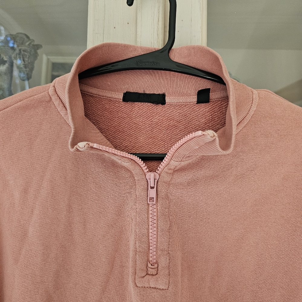 ATM Anthony Thomas Melillo Quarter Zip Terry Sweater - Picture 3 of 7